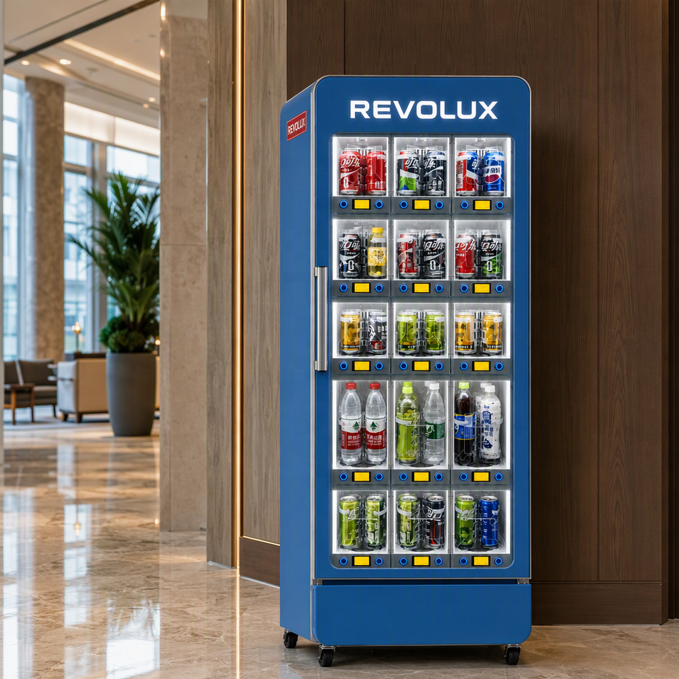 REVOLUX Blue Series High-End Multi-Color LED Automatic Beverage Vending ...