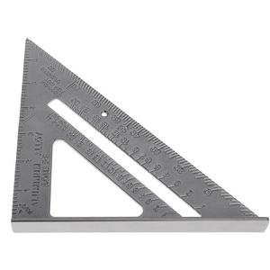 Regla Triangular Multifuncional de Aluminio Fundido de 30 cm con Ángulo de 45 Grados y Perfil de Aluminio Reforzado Imperial de 7 Pulgadas - Product Image 1