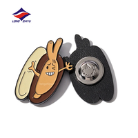 Longzhiyu 20 ans – Collection de badges personnalisés OEM en métal, motif fruit et dessin animé mignon, pour sacs à dos et vêtements