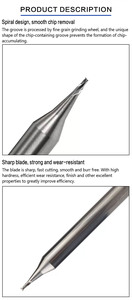 <span class=keywords><strong>Fraise</strong></span> en métal dur personnalisée de haute qualité-Outils CNC de <span class=keywords><strong>fraise</strong></span> en bout Micro-plat pour l'<span class=keywords><strong>aluminium</strong></span> - Product Image 3