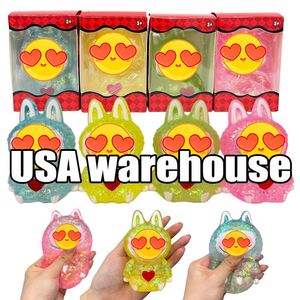 Jouet Squishy Créature à Dents Serrantes et Longues Oreilles, Mignon, Malicieux, Souriant, Kawaii, Effrayant, Ludique, Monstre Pelucheux, Jouet Anti-Stress - Product Image 3