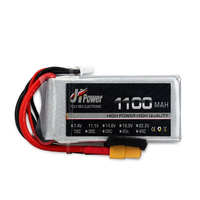 بطارية ليثيوم بوليمر بالجملة OEM 4S 1100mAh 25C لقطع غيار النماذج التي يتم التحكم بها عن بعد، معتمدة من CE FCC ROHS MSDS، تفريغ مستقر