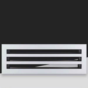 <span class=keywords><strong>Grille</strong></span> d'aération linéaire pour diffuseur à fente en <span class=keywords><strong>aluminium</strong></span> <span class=keywords><strong>Grille</strong></span> de climatisation linéaire pour système de <span class=keywords><strong>ventilation</strong></span> d'air HVAC - Product Image 1
