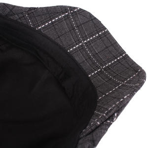 FF3670 винтажная клетчатая шляпа берета для газетчика из хлопка, Ирландская Охота за вождением, шляпа из плюща, плоская шапка для газетчика - Product Image 4