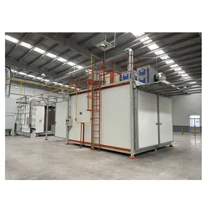 Automatic Powder Coating Line for Spray Painting Metal Furniture With Gas Oven