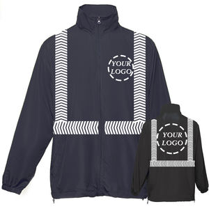 جاكيت أمان عالي الوضوح خفيف الوزن مقاوم للرياح لركوب الدراجات والجري والمشي لمسافات طويلة جاكيت مخصص بشعار واقي من الشمس - Product Image 6