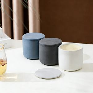 Meilleures ventes : Pots à bougies en céramique personnalisés, faits main, style moderne, avec logo, pour Thanksgiving, bars, aromathérapie, écologiques, en forme de pilier - Product Image 1