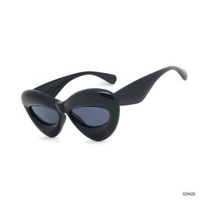2024 nuevo Y2K Retro Punk gafas de sol Unisex de gran tamaño acrílico plástico gafas azul UV400 alto blanco rojo rosa amarillo otra novedad - Product Image 4