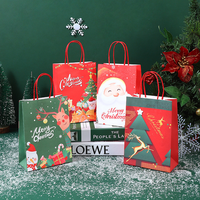 Nouveau sac à main cadeau de Noël réveillon de Noël sac en papier cadeau de bonbons papier Kraft sac d'emballage de pomme