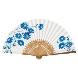 Bon festivales de verano, ventilador de mano de bambú japonés, diseño de arte popular portátil de varios pliegues, patrones pintados tallados, uso de recuerdo de Japón - Product Image 4