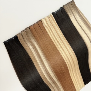Extensiones de Cabello Ruikang para Genius Weft, Cabello Remy Europeo, Técnica de Doble Trama, Cabello Humano de Alta Calidad - Product Image 1