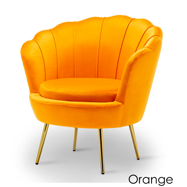 Nordic fabric small apartment single sofa leisure balcony bedroom clothing store dessert shop sofa chair