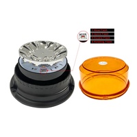 Luz estroboscópica LED de alto brillo Advertencia de seguridad para camiones Luz de baliza intermitente LED 12/24V Accesorio DE MAQUINARIA DE VEHÍCULO giratorio Ámbar