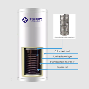 سخان مياه شمسي مسطح مضغوط سعة 300 لتر للاستخدام المنزلي والتجاري - Product Image 2