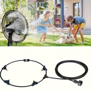 Atomizing Cooling System Copper Nozzle 26FT Hose Automatic Garden Outdoor Patio <strong>Grass</strong> Fan <strong>Spray</strong> Kit Misting System - Product Image 5