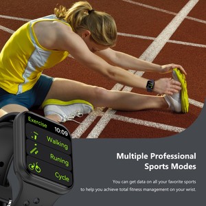 Reloj Inteligente 2026 de Alta Calidad, Económico, con Logotipo OEM, Cargador Inalámbrico, Compatible con Android e iOS, Monitorización a través de Aplicación, Forma Cuadrada - Product Image 4