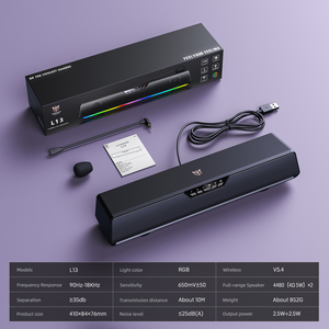 Servicio <span class=keywords><strong>de</strong></span> Fábrica OEM ONIKUMA, Altavoz Portátil <span class=keywords><strong>para</strong></span> Juegos <span class=keywords><strong>de</strong></span> Computadora con <span class=keywords><strong>Sonido</strong></span> Envolvente 7.1 Personalizado, Altavoz <span class=keywords><strong>para</strong></span> <span class=keywords><strong>TV</strong></span> con Bajos, Barra <span class=keywords><strong>de</strong></span> <span class=keywords><strong>Sonido</strong></span> - Product Image 3