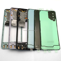 Téléphone portable carte SIM A22 boîtier boîtier couvercle en verre batterie arrière porte barre A22 4G A225F cadre moyen pour Samsung Galaxy