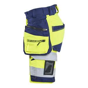 BLAKLADER - 702016483389C34 Short haute visibilité femme stretch dans les 4 sens jaune haute visibilité/bleu marine-EAN 7330509928059 HI-VIS WORKWEAR - Product Image 4