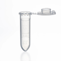 Tubes de microcentrifugation avec couvercle anti-fuite de 0,5 ml, 1,5 ml, 20 ml, 50 ml pour une fermeture sécurisée