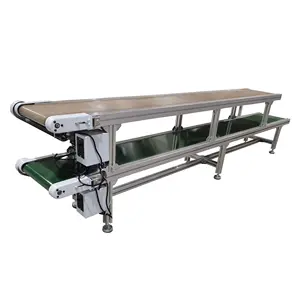 7XS Xinshen factory Customize food grade industrial flat PVC Belt Conveyor/double layer conveyor