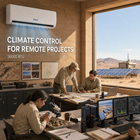 Climatiseur solaire hybride à onduleur DC 36000 BTU 3 tonnes mural split double alimentation domestique avec compresseur SANYO R410A et fonction chauffage