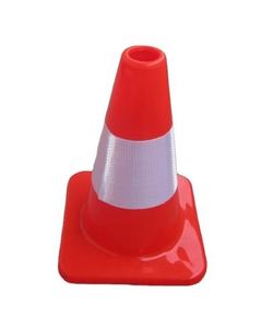 Hồng Kiều 12 Inch 30Cm Chiều Cao Kiểm Soát Giao Thông Cảnh Báo Cone PVC Giao Thông Cones PVC An Toàn Cones - Product Image 1