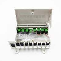 Caja de Distribución Óptica FIBERVISION SH08F FTTX de 8 Puertos, Caja de Acceso a Red Interior, Resistente al Agua IP65, Caja NAP