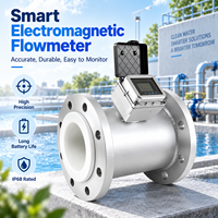 Compteur d'eau électromagnétique haute précision IP68, précision ±1%, débitmètre magnétique intelligent, batterie 15 ans, enregistreur de données 4 bandes