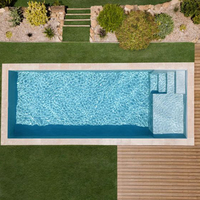 Expédition en 3 jours en fibre de verre Frp Outdoor Small 4.3m 14ft Family Water Fun Swim Spa Pool Inground Swimming Pool on Sale