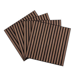 Panneau mural acoustique flexible 3D en MDF, panneau insonorisant à lattes, installation facile, respectueux de l'environnement, réduction de bruit élevée pour chambre à coucher, hôtel, maison - Product Image 4