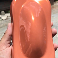 Revêtement en poudre de résine acrylique couleur beige nacré pour pièces de camion personnalisées et guidons de moto