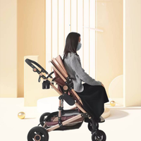 Poussette bébé 3 en 1 de haute qualité, luxe, haute vue, multifonctionnelle, pour les voyages
