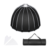 Kit d'Éclairage Portable Boîte à Lumière Parabolique 70 90 120 cm avec Grille, Démontage Rapide, Double Couche, Pied et Sac de Transport