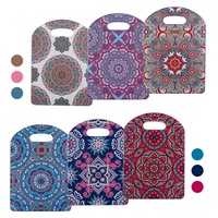 Set de Table blanche style bohème, 4 pièces, tapis de Pot chaud en céramique marocaine avec Base en liège, pour cuisine, résistant à l'eau et résistant à l'eau