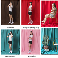 Toile de fond de studio photo Selens anti-plis en polyester couleur unie, plusieurs tailles (1,5 m, 2,5 m, 3 m) pour vidéo