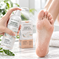 Spray protecteur doux pour les pieds sans alcool, à base de postbiotiques fermentés micro-encapsulés et d'arbre à thé, brume liquide pour les chaussettes, protection cutanée
