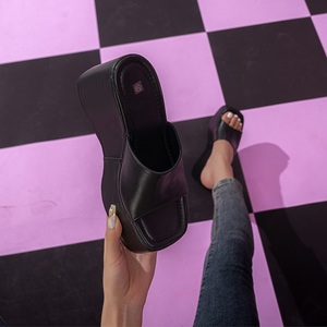 2024 Sandales et mules pour femmes à talons compensés et plateforme, mode estivale, à semelle épaisse - Product Image 5