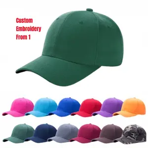 Bán Chạy Mũ Trống Thêu 3d Logo Thiết Kế Theo Yêu Cầu Mũ Thể Thao Mũ Bóng Chày Golf Đơn Giản Gorras Bán Sỉ