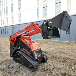 TOVISEN V1000 Mini Skid Steer Loader Diesel Orugas Hidraulica Alto Flujo Mulcher Forestal - Product Image 5