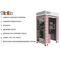 Carcasa de fotomatón personalizada Yixile: una máquina de fotomatón popular con impresora disponible en centros comerciales de Vietnam