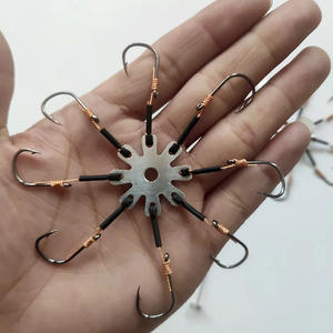 Ensemble d'hameçons améliorés multi-usages, hameçons de pêche, accessoires de leurres de style pieuvre, fabriqué en Chine - Product Image 1