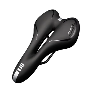 Selle de vélo de montagne RIDERACE en éponge creuse, surface en cuir PU, remplie de silice, coussin amortissant, siège de vélo - Product Image 1