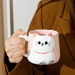 Taza de Cerámica con Diseño de Gato, Taza de Café con Dibujos Animados de Animales, Taza de Cerámica para Amantes de los Gatos - Product Image 6