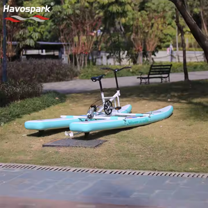 Inflável Pedal Barco Água Jogar Equipamento Bicicleta e Surf Board para Mar Jogar Jogos Bicicleta Flutuante - Product Image 4