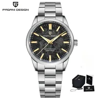 Montre-bracelet Pagani Design PD-1734 1734 à quartz japonais, en acier inoxydable, étanche, de luxe, vintage, pour homme, avec boîte.