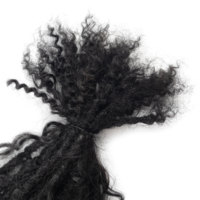 Penjualan langsung pabrik ANNA buatan tangan penuh kepang Boho penampilan alami mudah dipasang permanen 100% ekstensi kunci kepang rambut manusia