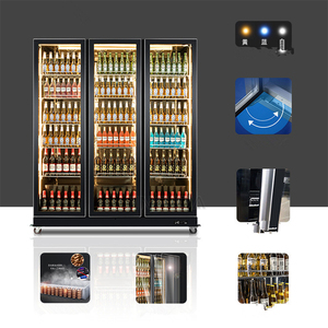 Beverage Showcase <b>Chiller</b> Glass Door <b>Fridge</b> Refrigerator <b>Wine</b> Cooler Showcase - Product Image 3