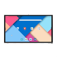 Pizarra Digital Inteligente 4K Certificada con Sistema Operativo Android 14, Táctil de 20 Puntos, Transmisión Inalámbrica, Cámara de 48MP, 8GB de RAM, Intel