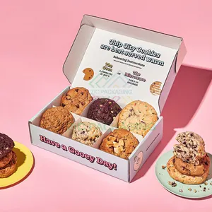 Großhandel Pink Holiday Bakery Verpackung personal isierte süße Keksdose mit Einsätzen